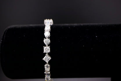 Luxury Moissanite Tennis Bracelet – VS1 Clarity, Multiple Cuts