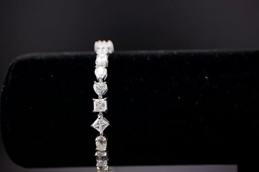 Luxury Moissanite Tennis Bracelet – VS1 Clarity, Multiple Cuts
